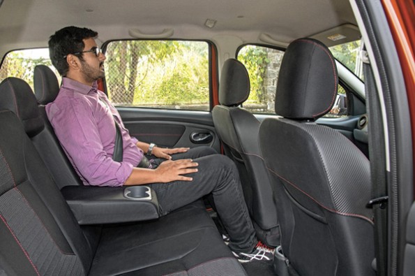 The rear seat in Duster lacks thigh support.