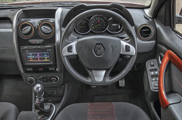 The Duster's interior looks the most dated.