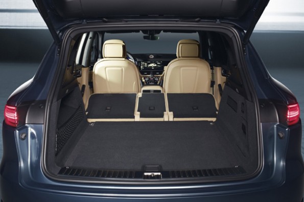 Rear seats fold down for more space.