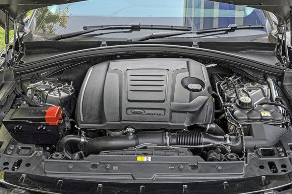 The V6 diesel powertrain.