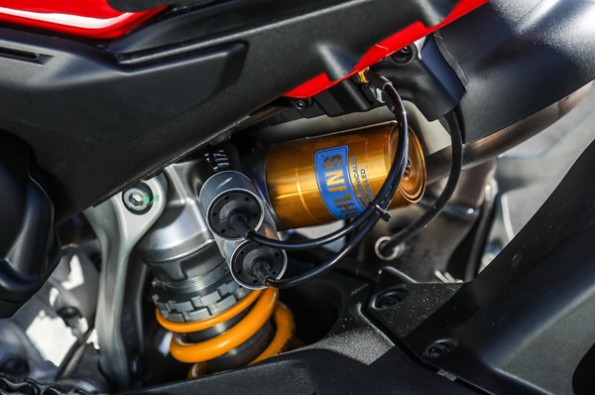 The top-spec Ohlins monoshock.