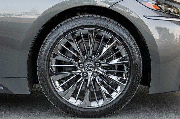 Huge 20-inch chrome wheels are unique.