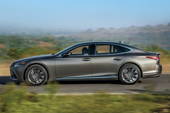 The luxury sedan has the stance of a sportscar.