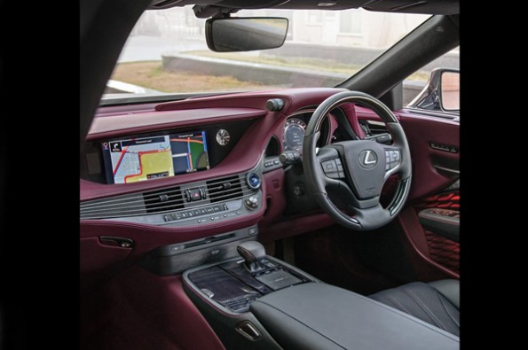 The interior looks neat and futuristic.