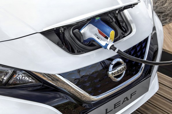 The Leaf takes eight hours to charge fully.