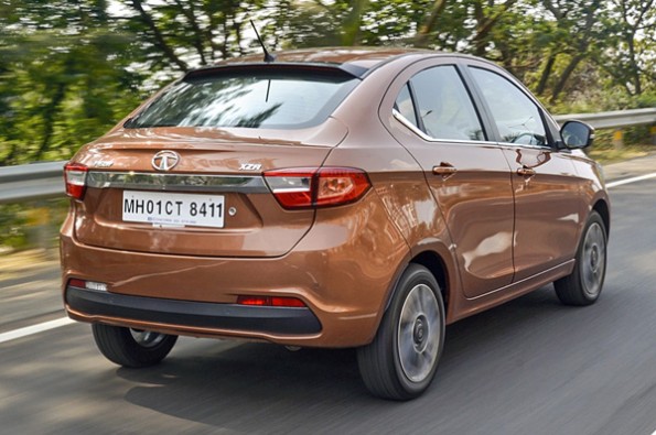 The rear of the Tiago looks decent for a sub-4m sedan.