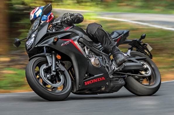 The CBR650F has nicely balanced dynamics.
