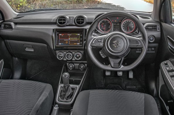 Flat bottom steering looks sporty.