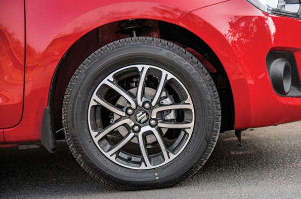 New alloy wheel design on the Swift.