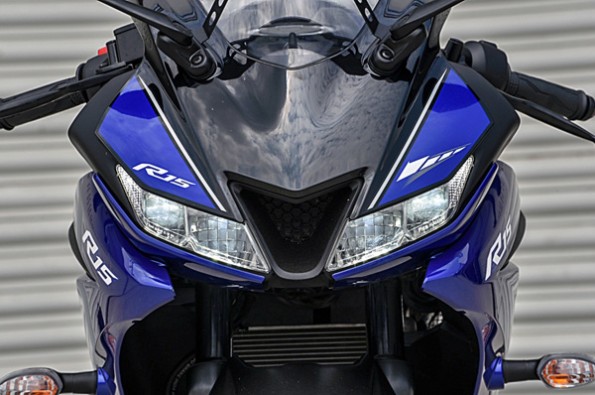 The R15 features twin LED headlights.