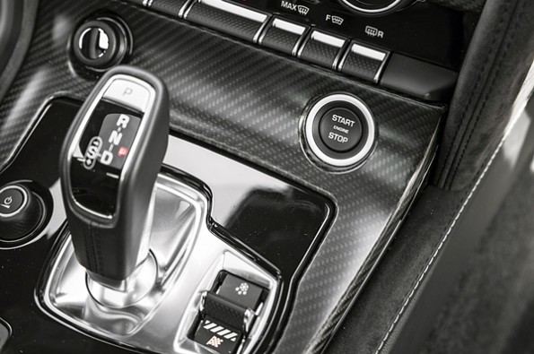 High-quality interior with carbon elements.