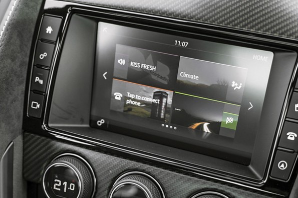 Better graphics on the infotainment system this time around.