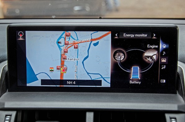 The large screen in the NX300h works well.