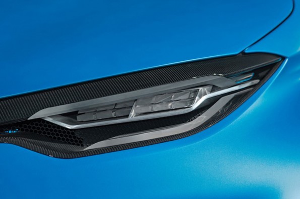 THe LED healight unit looks sharp.