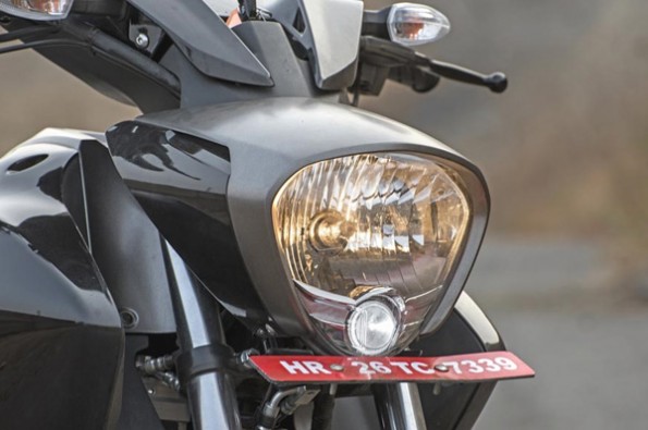 The headlight design is inspired by the original Intruder.