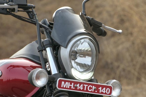 The new headlight has a LED DRL.