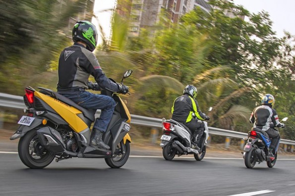 The Ntorq is the most feature loaded.