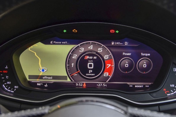 The sportier instrumentation similar to the S5.