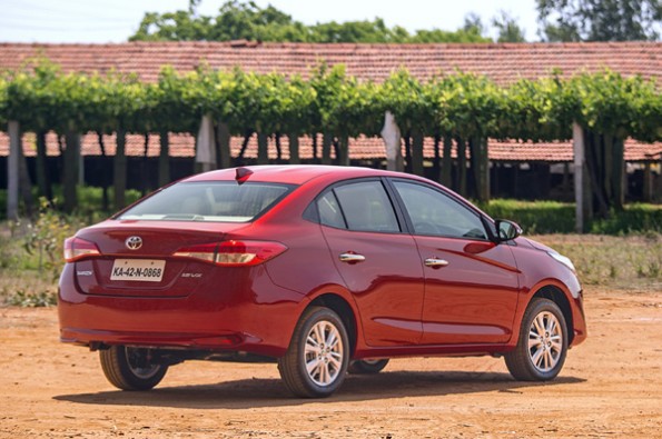 Typical sedan design from the rear.