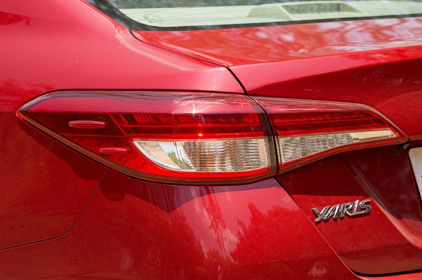 The taillight looks well designed.