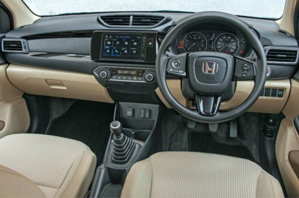 The two-tone interior is made of nicer materials.