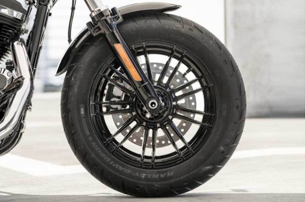 The blacked-out alloys look sporty.