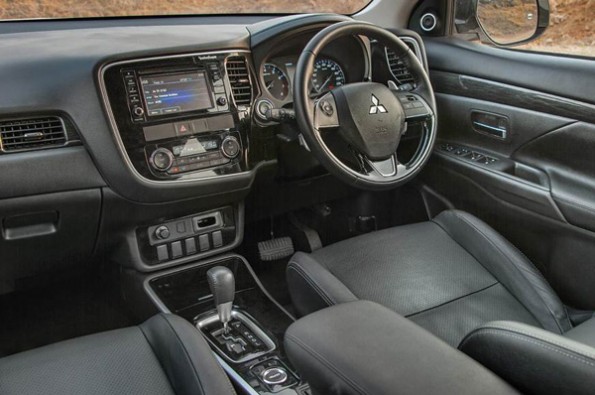 The all-black interior looks nice.