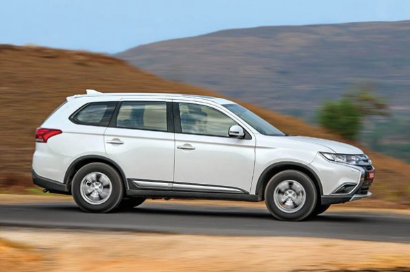 The large Outlander has a sharp front-end.