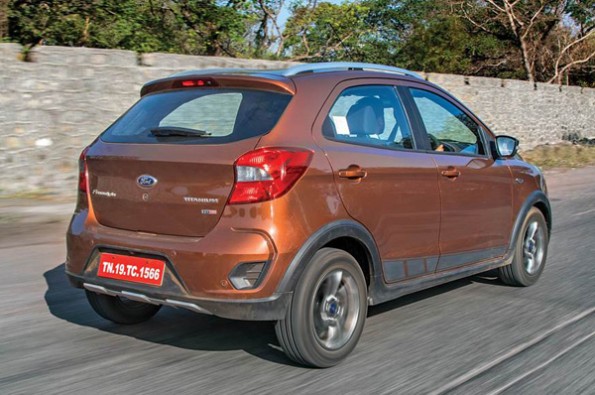 The rear looks similar to the Figo.