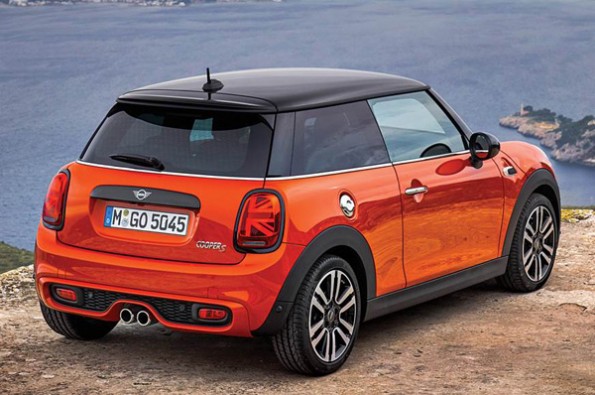 The hatchback has a strong stance.