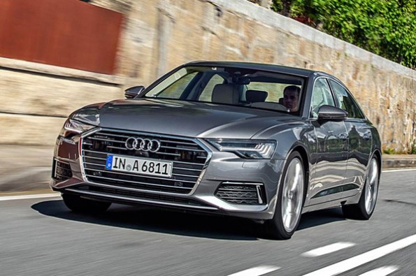 The front-end of the new A6 looks sharp and aggressive.