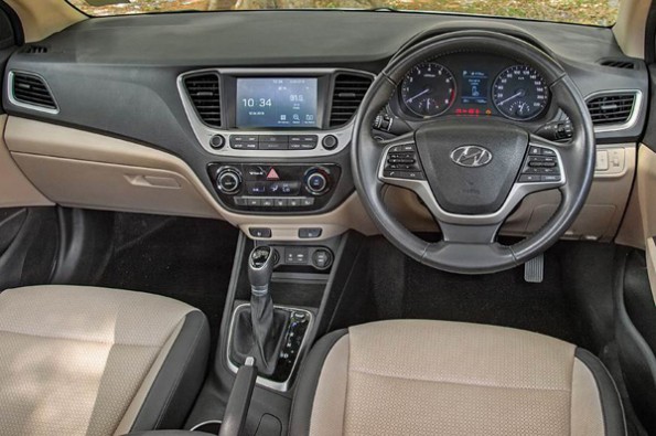 The Verna interior looks plush.