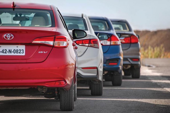 The rear lights of the Verna look the best.