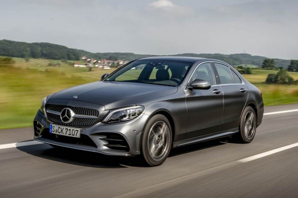 The C-class we drove had AWD and air suspension.