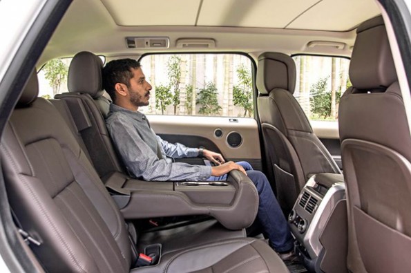 The rear seat is soft and supportive.