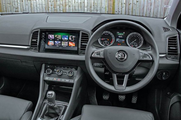 The interior looks simple but made of quality materials.