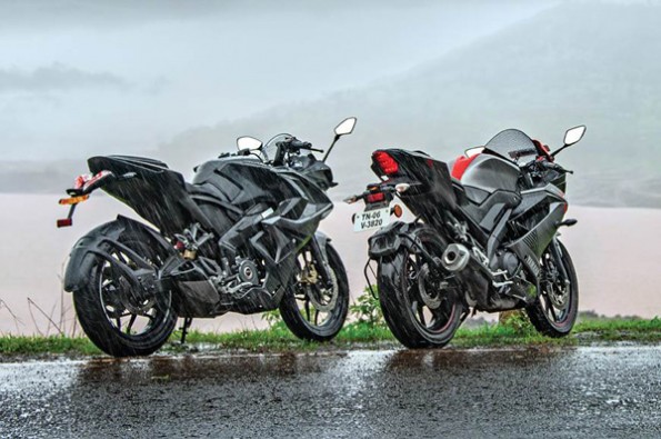 Both bikes have sharp rear ends.