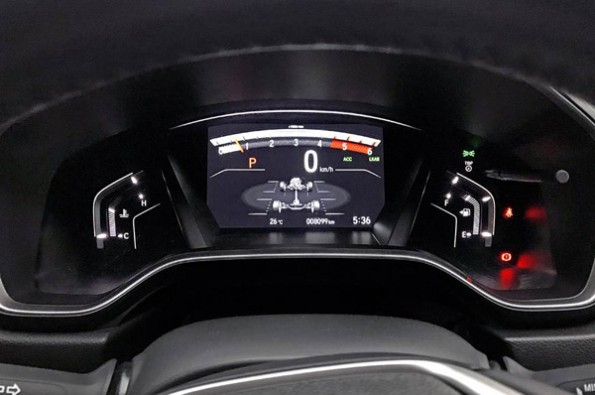 The all-digital instrument cluster looks fancy.