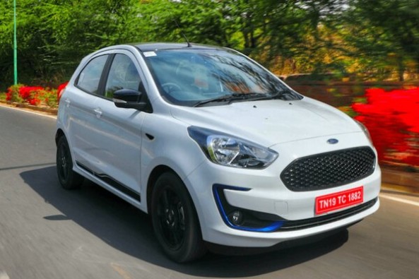 White Ford Figo Front Profile