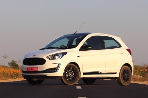 White Ford Figo Side Profile