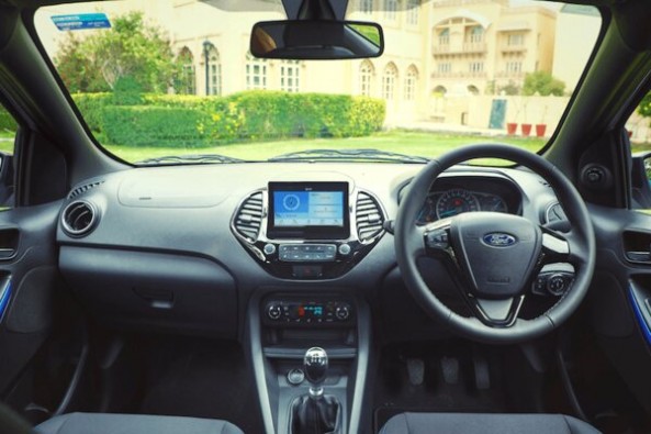 White Ford Figo Dashboard 