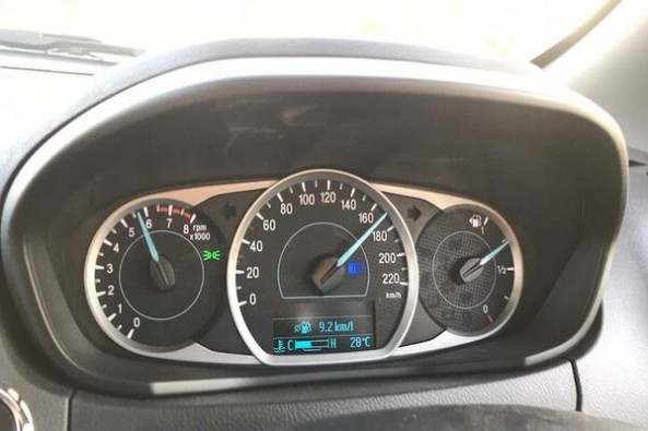 White Ford Figo Odometer-Speedometer