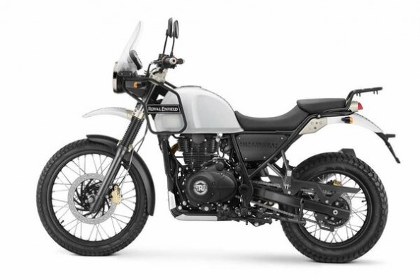White Color Royal Enfield Himalayan Side Profile