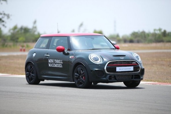 Black Color Mini John Cooper Works Front Profile
