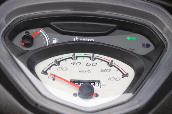 Green Color Hero Pleasure Plus Dashboard