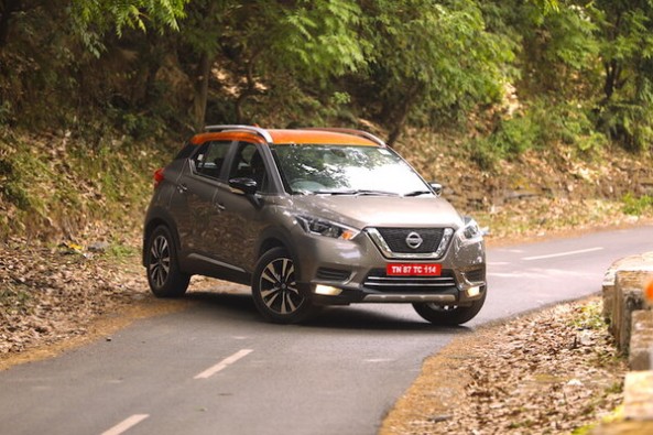Steel Grey Nissan Kicks Side Profile