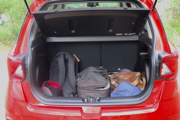 Red Color Hyundai Venue Boot Space