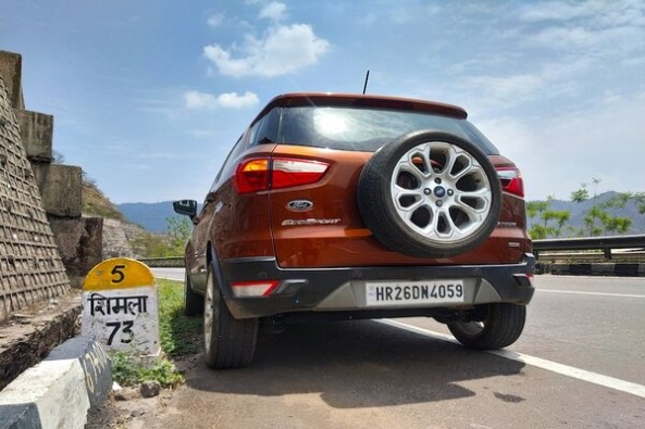 Copper Color Ford EcoSport Rear Profile