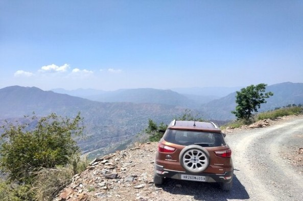 Copper Color Ford EcoSport Rear Profile