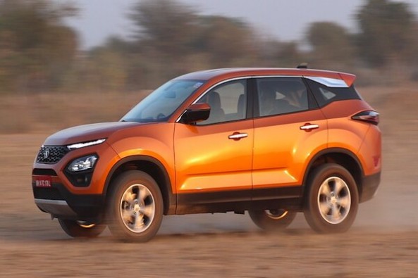 Copper Color Tata Harrier Side Profile